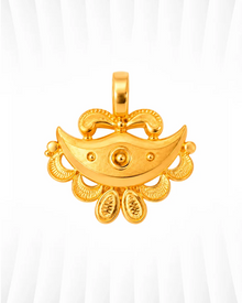 Traditional Floral & Bow Motif Pendant