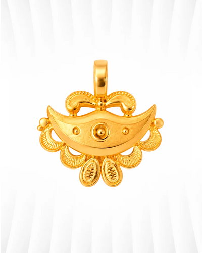 Traditional Floral & Bow Motif Pendant