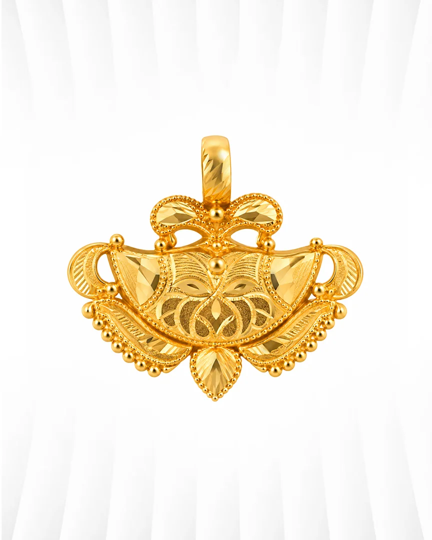 Traditional Floral Bow Pendant