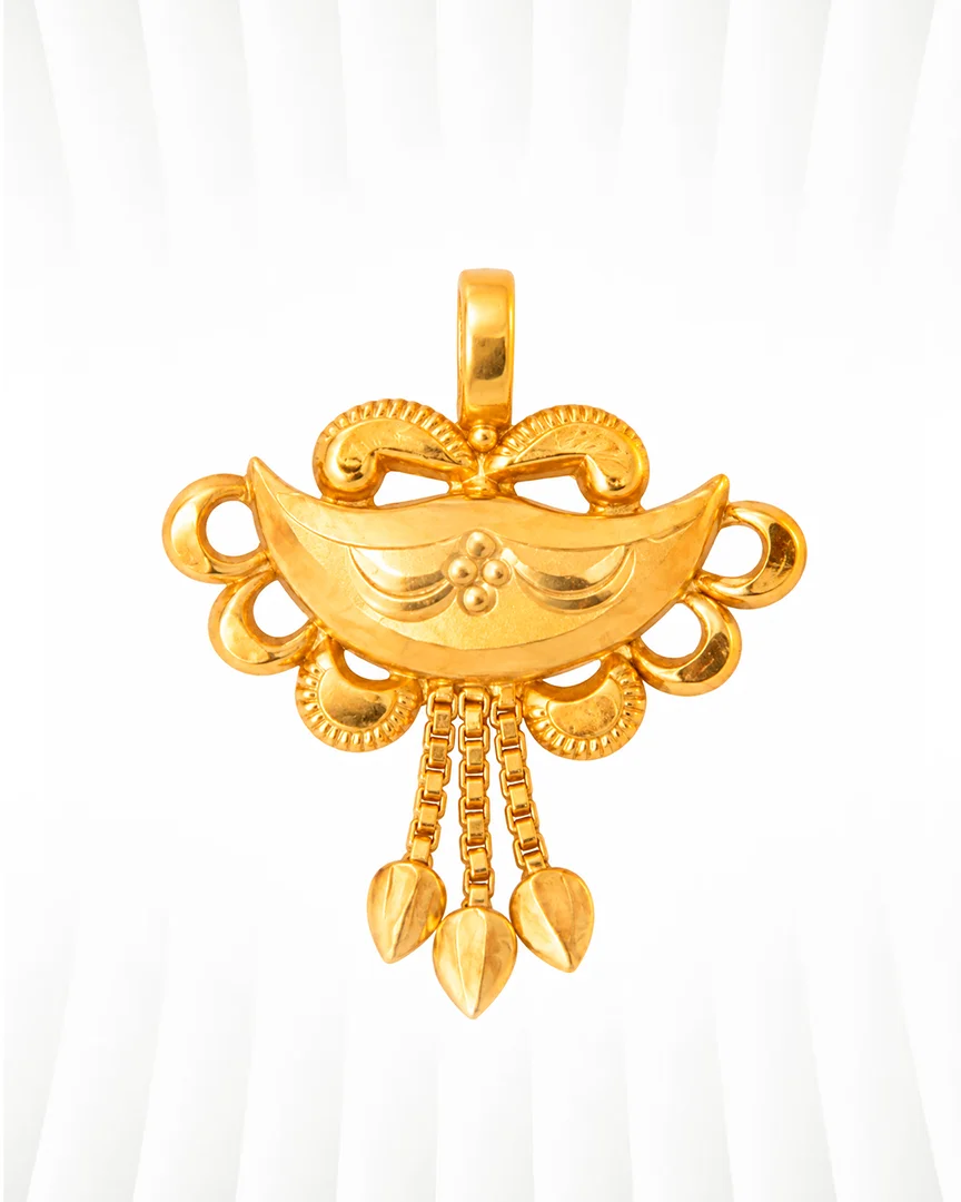 Traditional Bow & Drop Pendant
