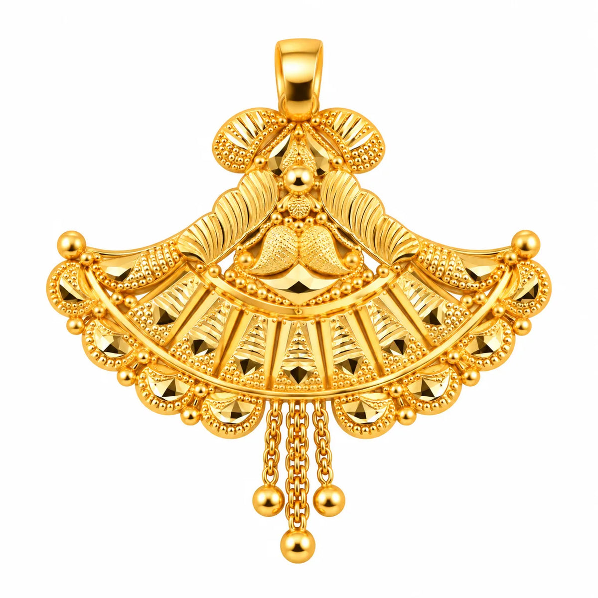 Traditional Royal Gold Finish Pendant