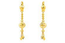 Floral Sunburst Drop Earrings