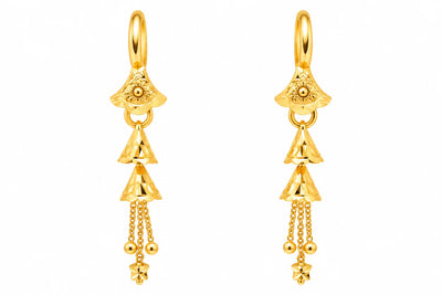 Double Jhumka Drop Earrings
