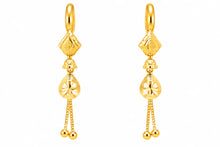 Floral Teardrop Drop Earrings
