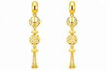 Elegant Circular Long Drop Earrings