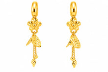 Floral Leaf Drop Earrings