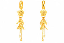 Floral Leaf Drop Earrings