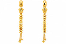 Long Drop Earrings – Layered Bead Design