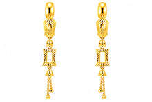 Long Drop Earrings – Geometric Frame Design