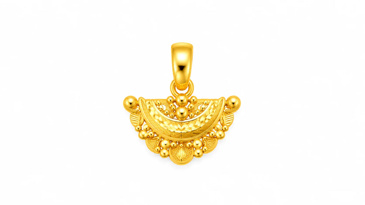 Traditional Crescent Floral Design