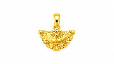 Traditional Crescent Floral Design