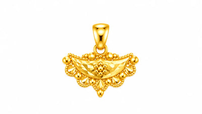 Floral Crescent Design