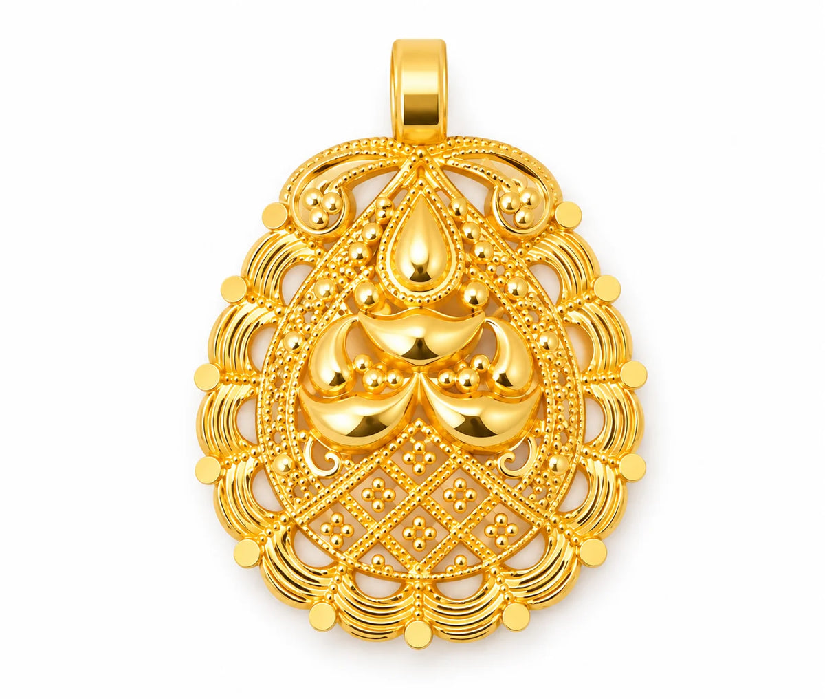 Traditional Gold Finish Designer Pendant