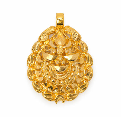 Traditional Gold Finish Ornamental Pendant