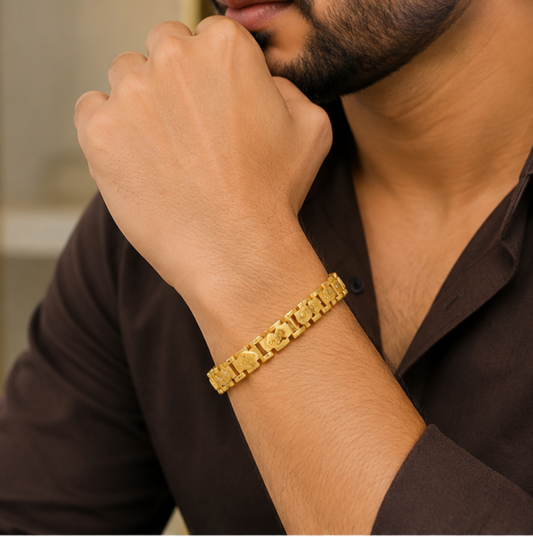 Ornate Link Pattern Bracelet