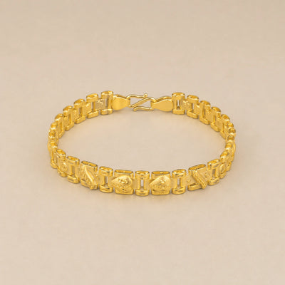 Ornate Link Pattern Bracelet