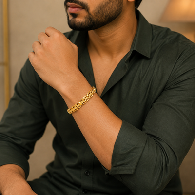 Double-Layer Geometric Bracelet