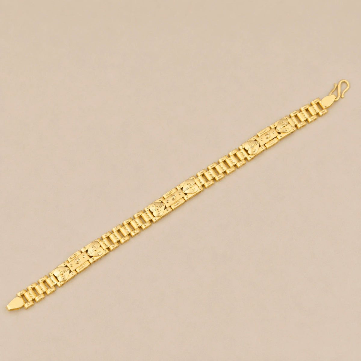 Textured Heritage Link Bracelet