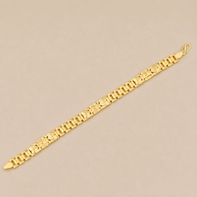 Textured Heritage Link Bracelet