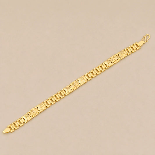 Textured Heritage Link Bracelet