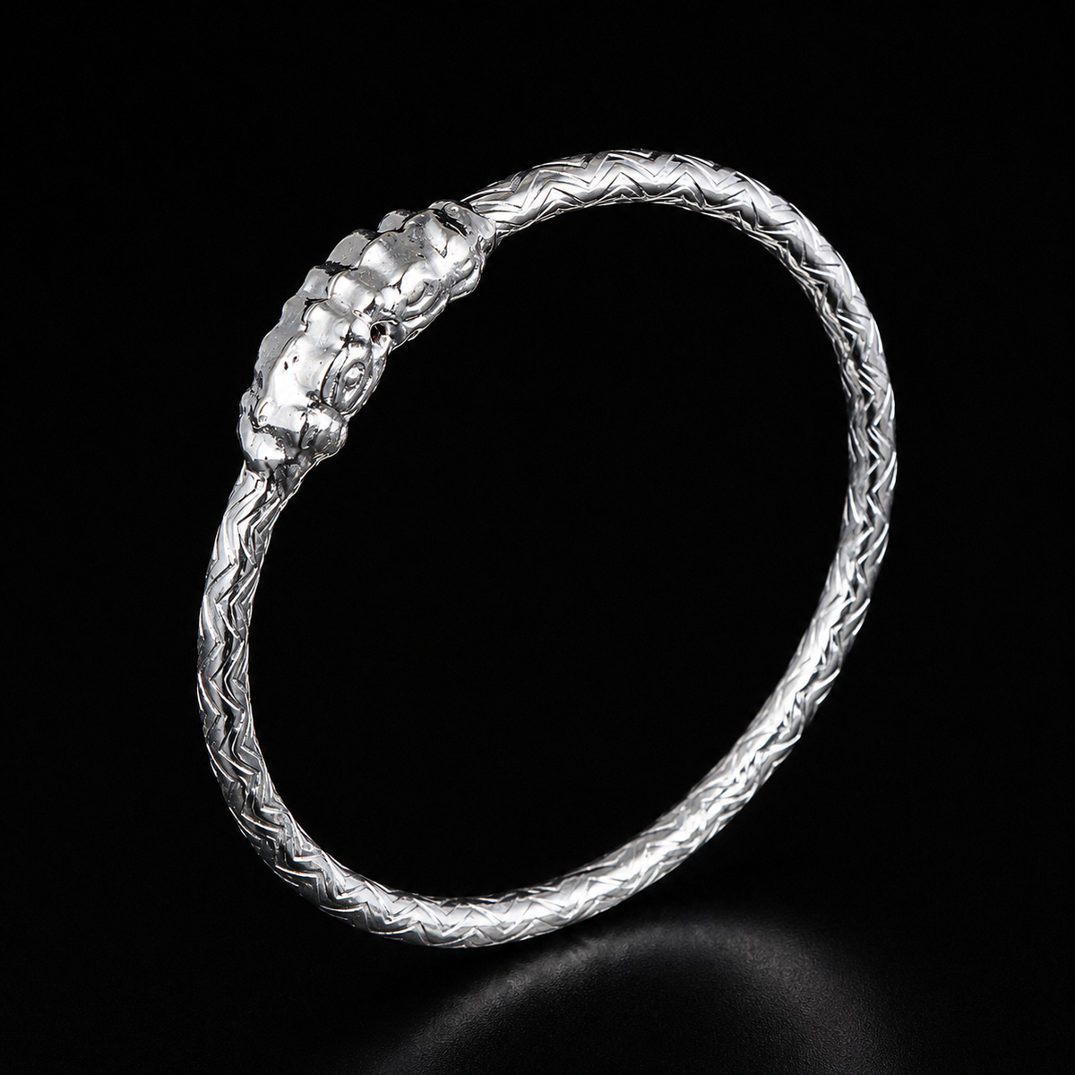 Sculpted Ornamental Kids Bangle