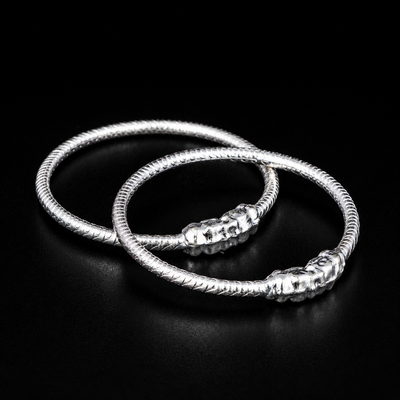 Sculpted Ornamental Kids Bangle