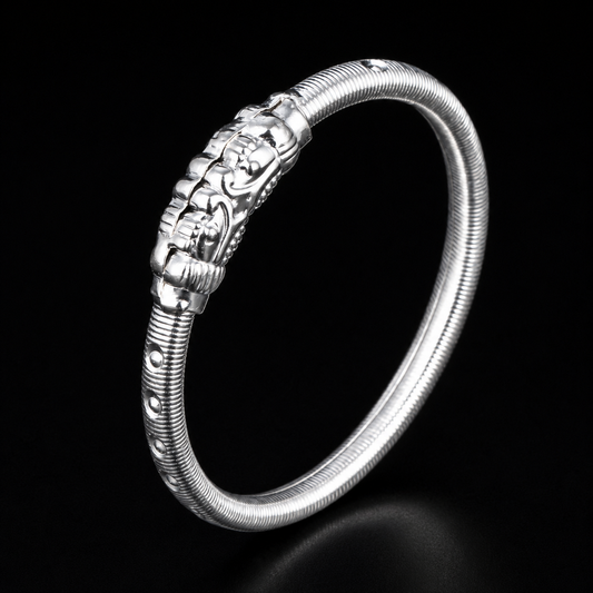 Textured Ribbed Kids Bangle