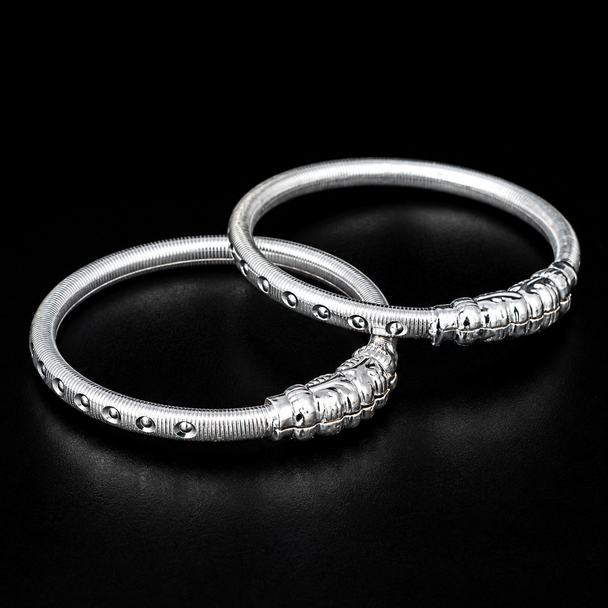 Textured Ribbed Kids Bangle
