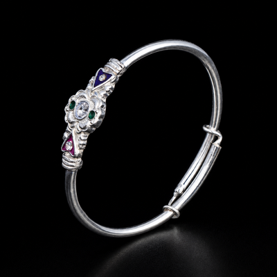 Floral Enamel Kids Bangle