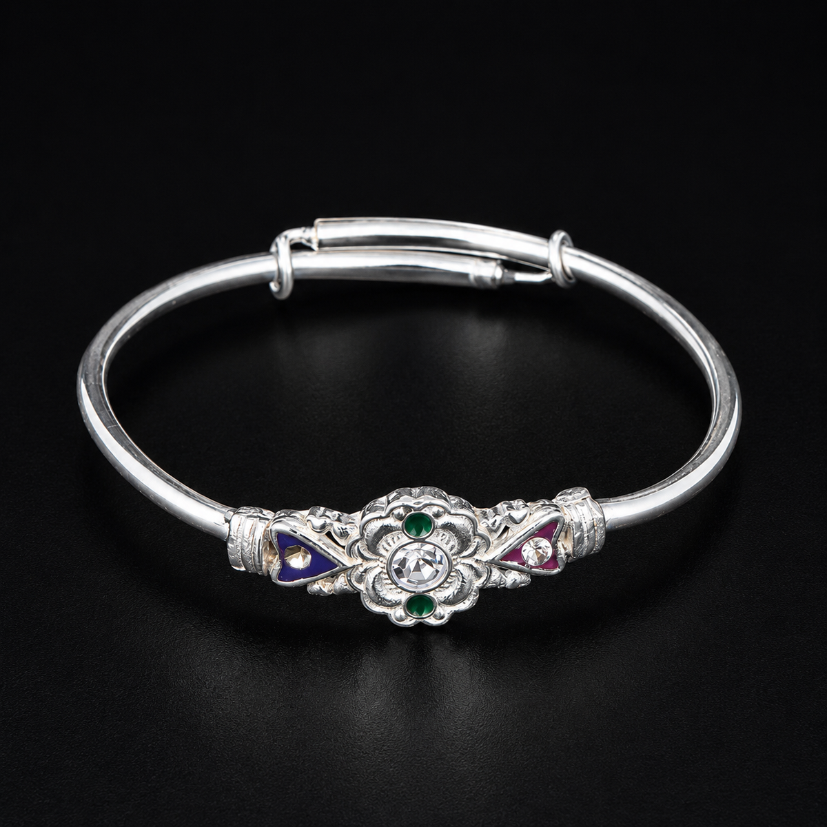 Floral Enamel Kids Bangle