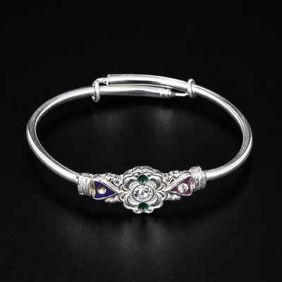 Floral Enamel Kids Bangle
