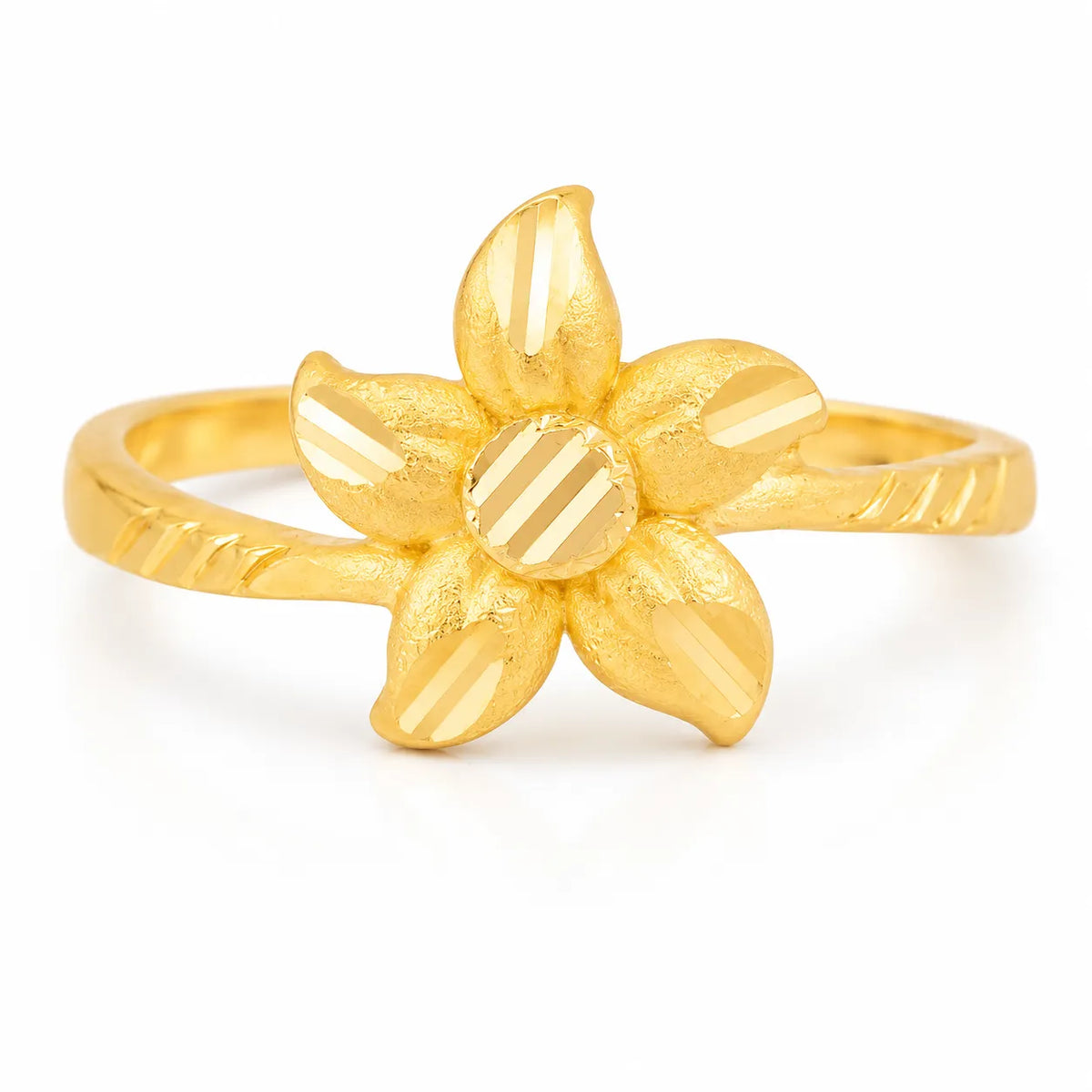 Finish Floral Design Ladies Ring