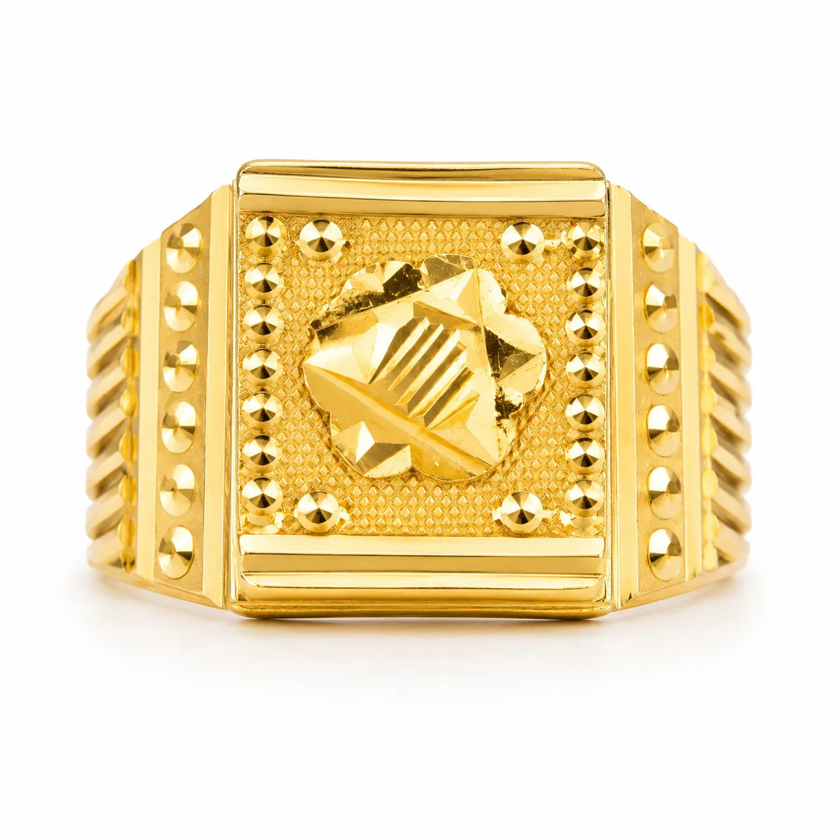Square Face Men's Ring