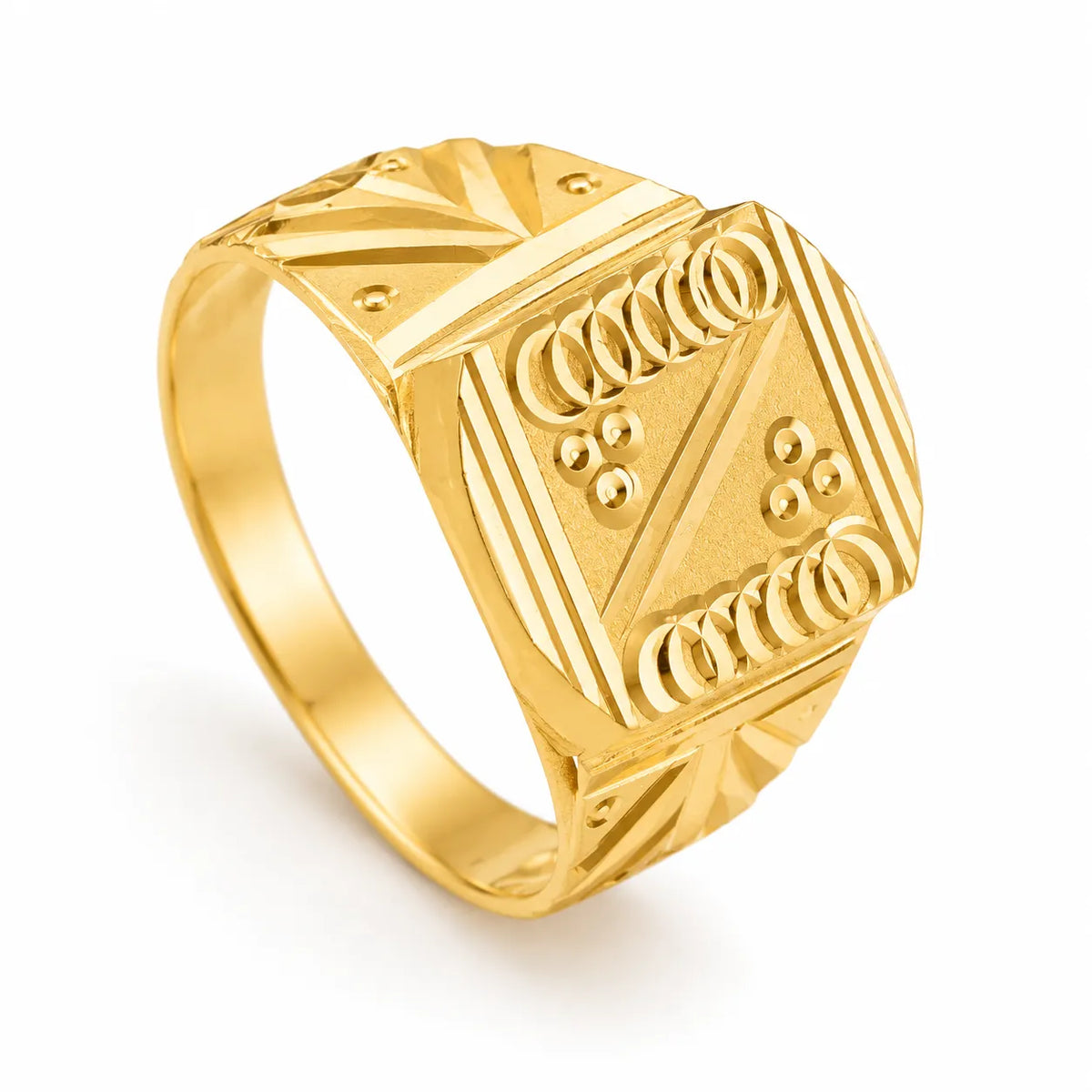 Geometric Design Men's Ring