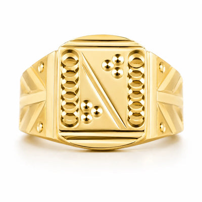 Geometric Design Men's Ring