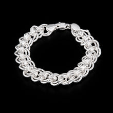 Men's Braided Silver Link Bracelet