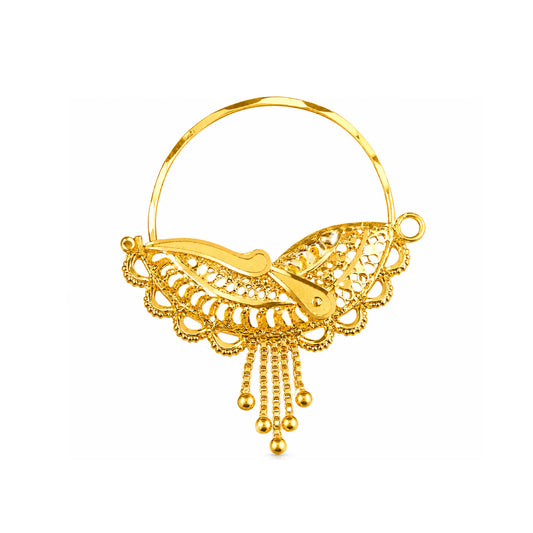 Traditional Gold Finish Designer Nath