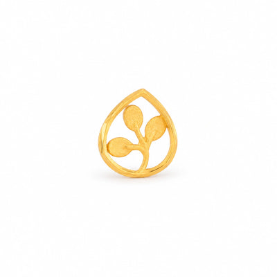 Teardrop Three-Leaf Nose Pin