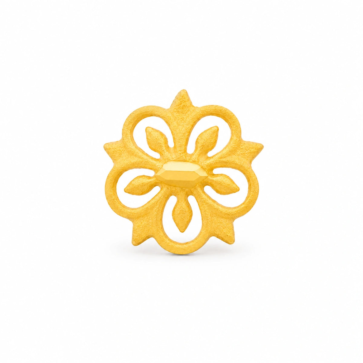 Layered Floral Petal Nose Pin