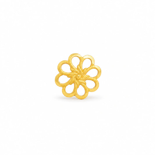 Open Floral Petal Nose Pin