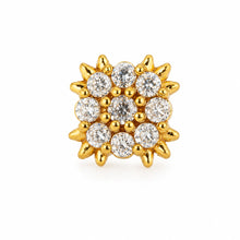 Sunburst Floral Petal Nose Pin