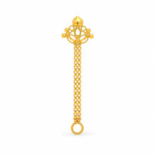 Layered Floral Long-Drop Nose Pin