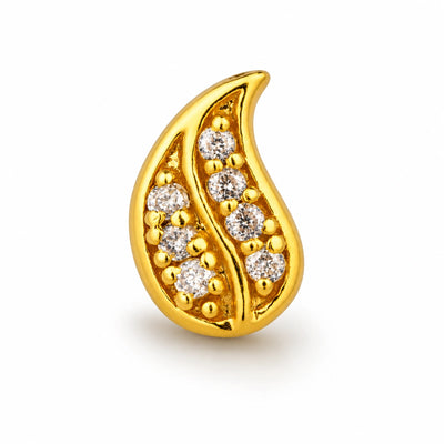 Half-Moon Clear Stone Nose Pin