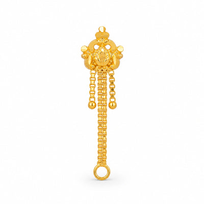 Decorative Floral Multi-Chain Nose Pin