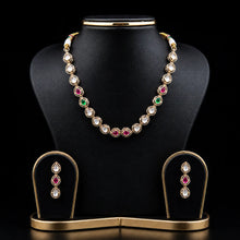 Multicolour Teardrop Necklace Set