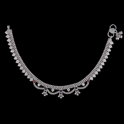 Leaf Charm Layered Payal