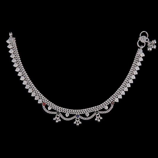 Leaf Charm Layered Payal