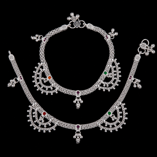 Elegant Multilayer Beaded Payal