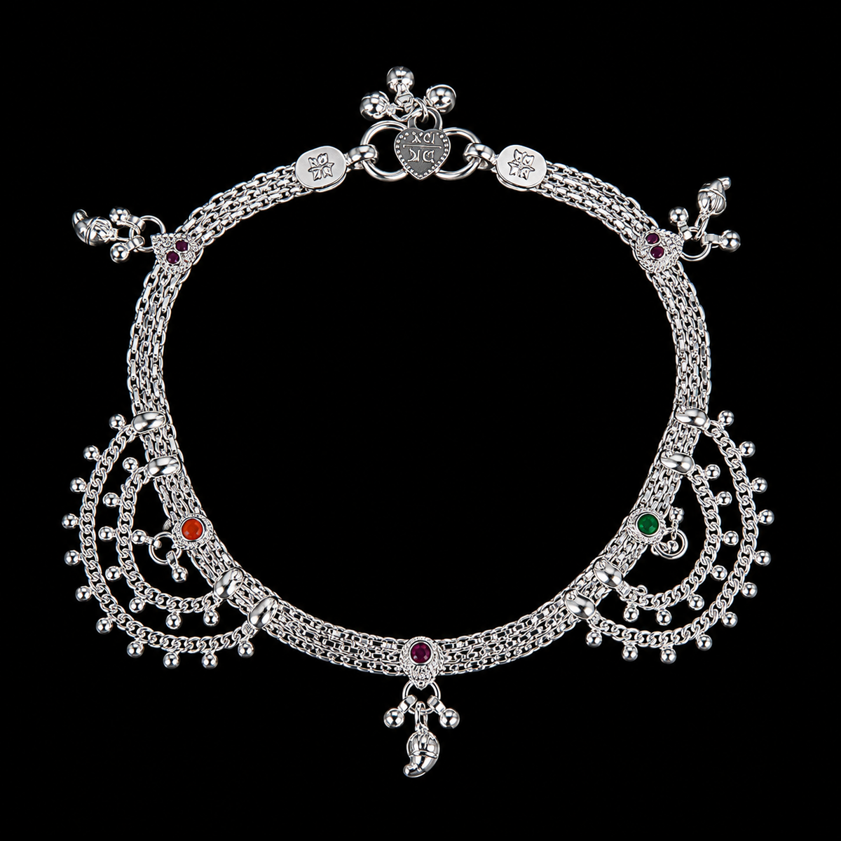 Elegant Multilayer Beaded Payal