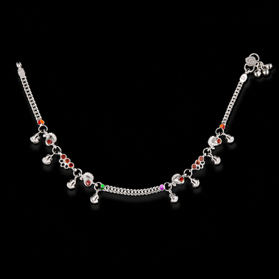 Peacock Charm Multicolour Payal